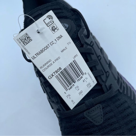 Adidas UltraBoost CC_1 DNA Running Shoes Black Hazard Blue GX7808 Men’s Size 8 - Picture 9 of 10